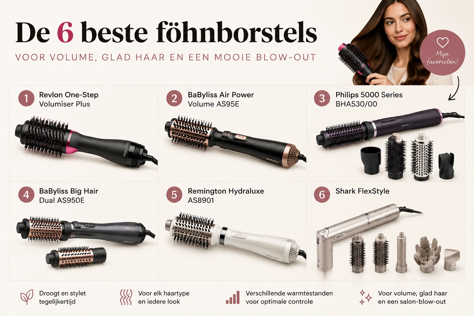 Beste föhnborstel voor volume en een gladde blow-out